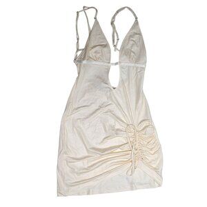 Nensi Dojaka Cutout Ruched Mini Dress in White